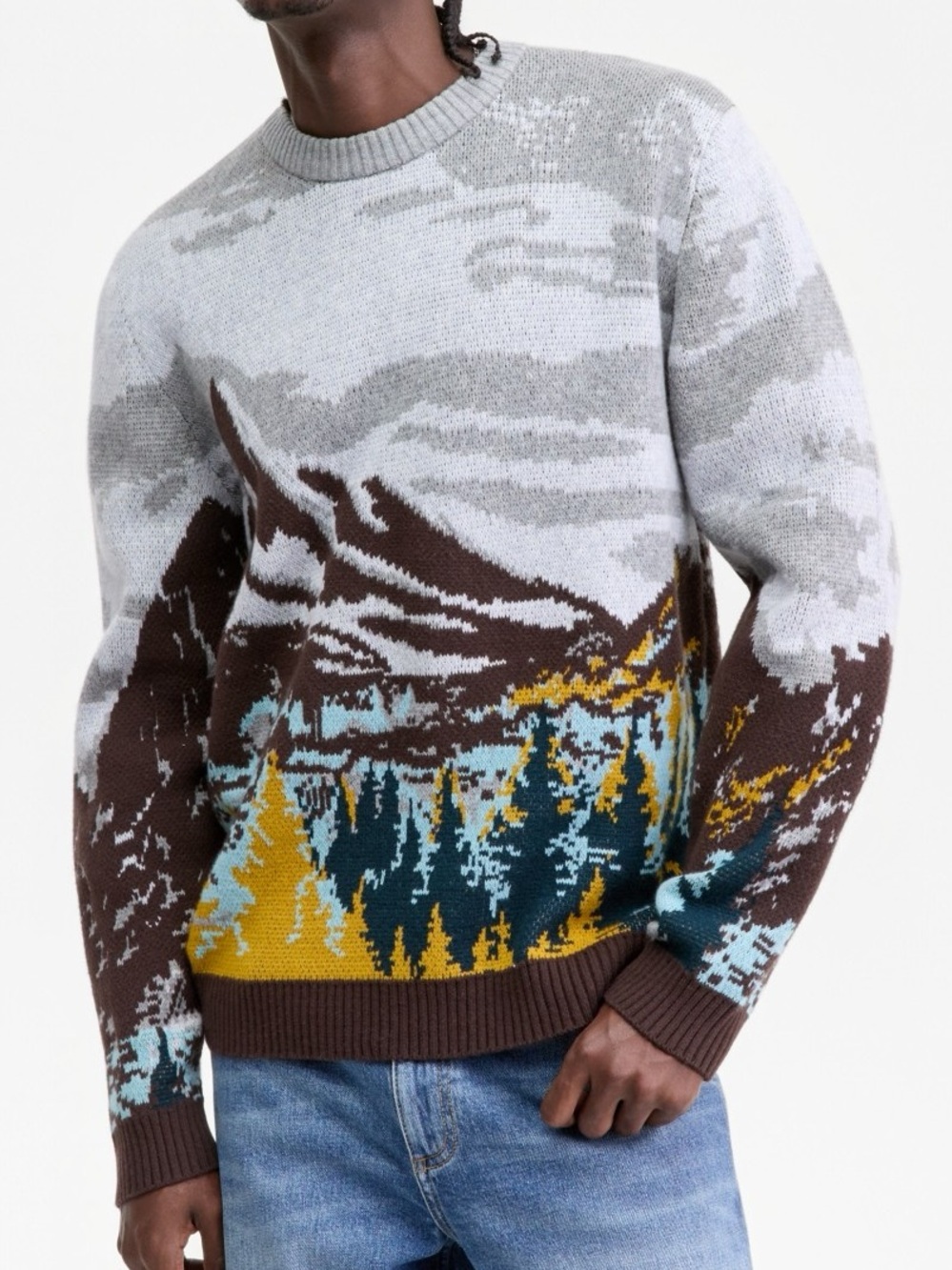 Sun + Stone Men's Scenic Mountain Sweater